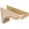 Ekena Millwork 11"W x 33"D x 22"H Classic Viola Rough Cedar Woodgrain TimberThane Corbel, Primed Tan CORUR11X33X22VIORCPR - alternate 2
